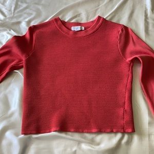 Forever21, M, ribbed sweater, orange